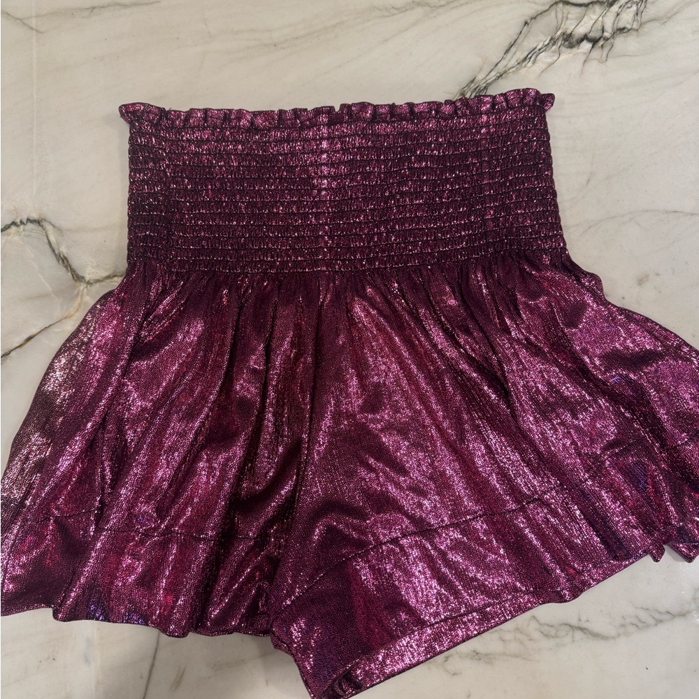 Queen of Sparkles purple shorts size Small